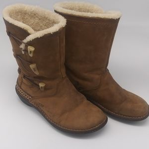 Ugg Australia Kona 5156 Brown Leather Boots size 8